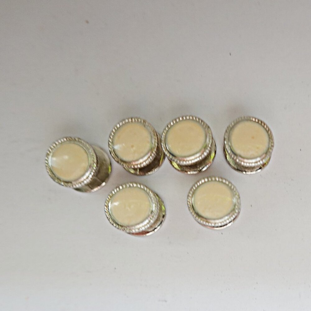 Tuxedo Studs Set Of 6 Studs Enamel New - image 1